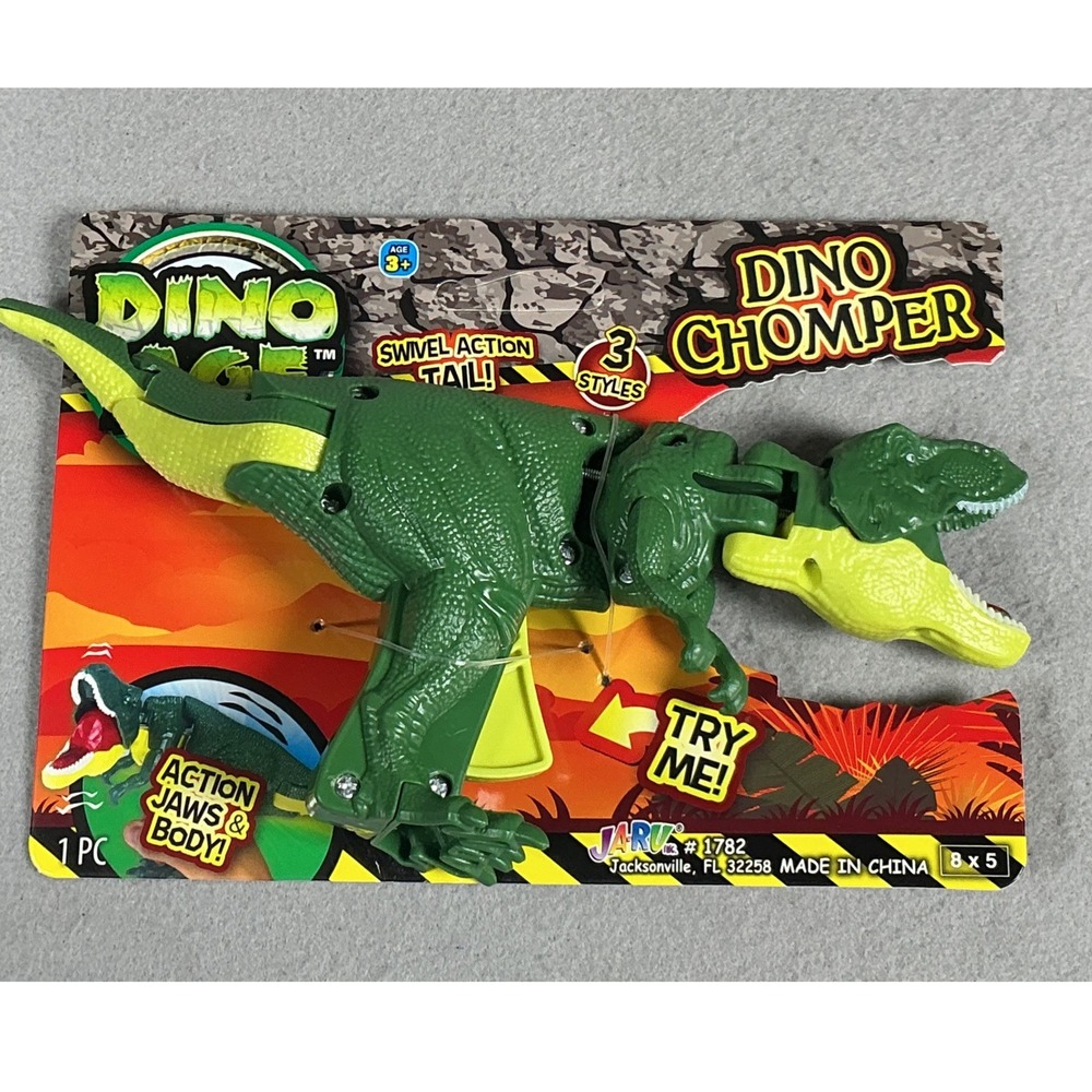 Dino Age Dino Chomper T-Rex Action Figure Trigger Jaws Swivel Tail Toy NEW